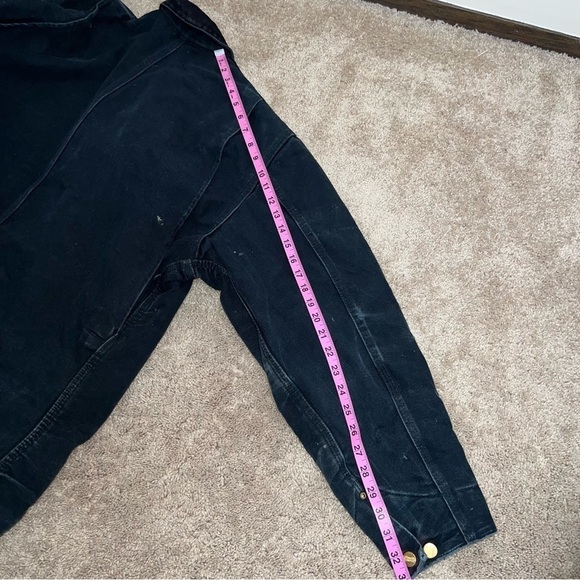 Carhartt Vintage Blanket Lined Chore Coat Black Size 46 Reg - Picture 7 of 16